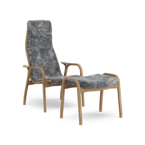 Lamino oljad ek fårskinn scandinavian grey
