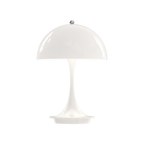 Vit portabel lampa Panthella 160 från Louis Poulsen
