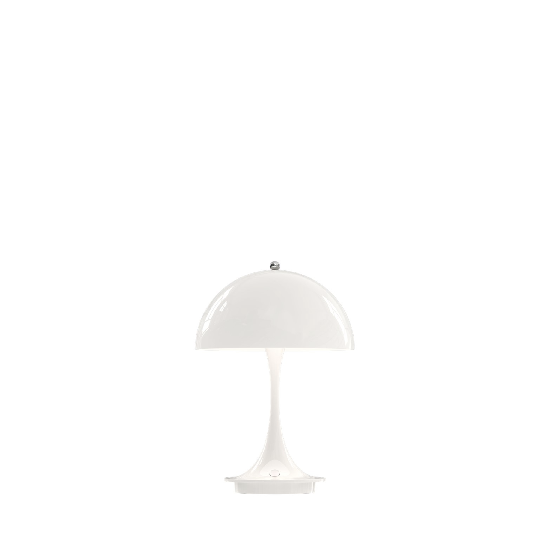 Panthella 160 Portable White Vit portabel lampa Panthella 160 från Louis Poulsen