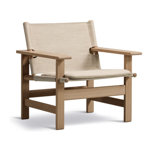 Fredericia The Canvas Chair i oljad ek med natur