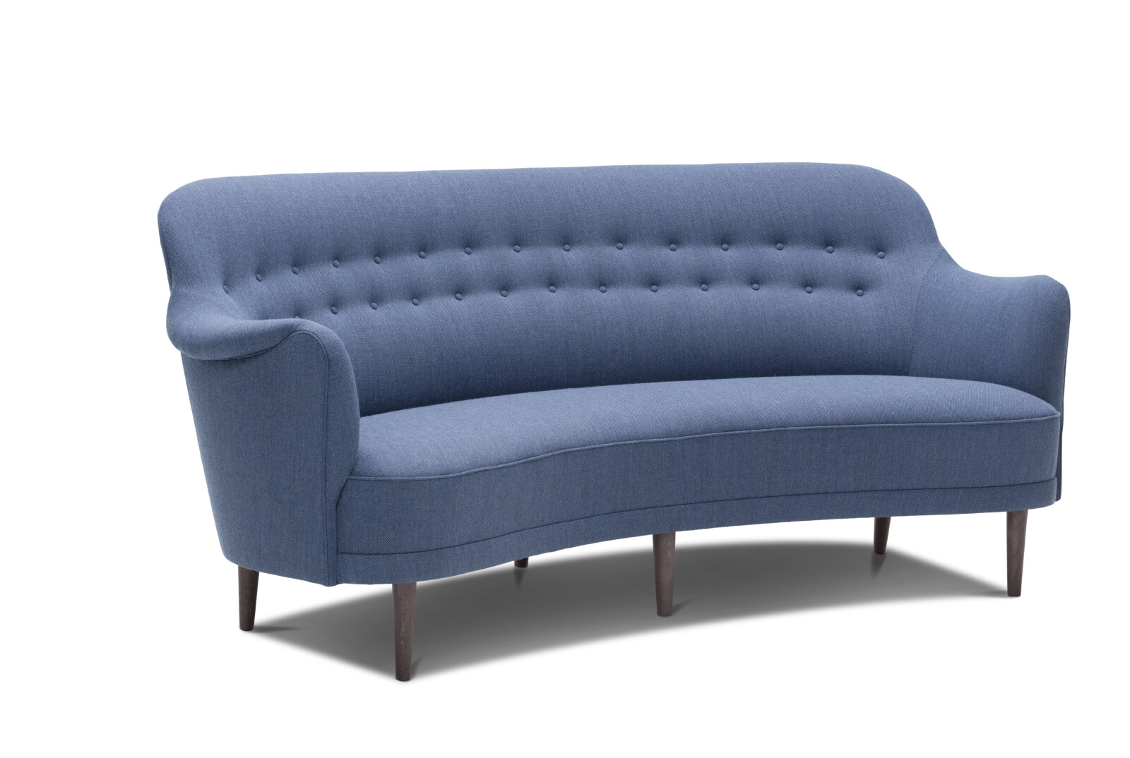 Carl Malmsten soffa runda samsas En klassisk och elegant rund soffa från Carl Malmsten