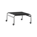 Exklusiv carrara-/nero marquina-marmor skiva samt förkromat stativ från DUX.