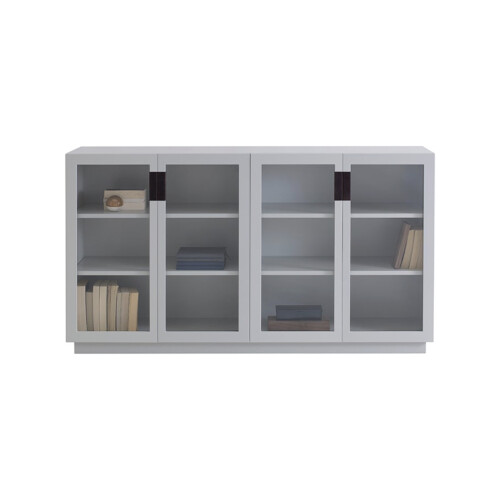 Asplund Frame 160 Medium glasdörrar är tillverkad i lackerad MDF med fällbara dörrar.
