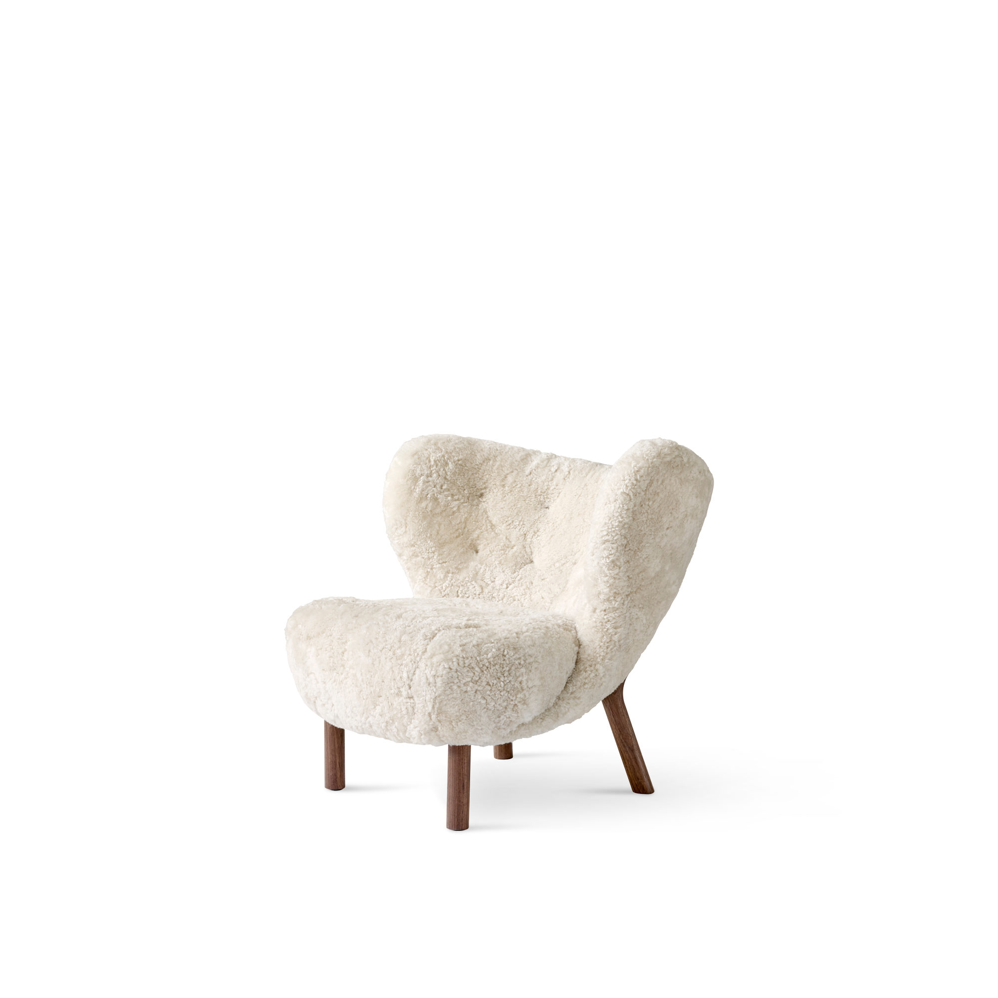Lille Petra VB1 sheepskin Moonlight w. Oiled Walnut &tradition Little Petra i moonlight fårskinn och valnöt