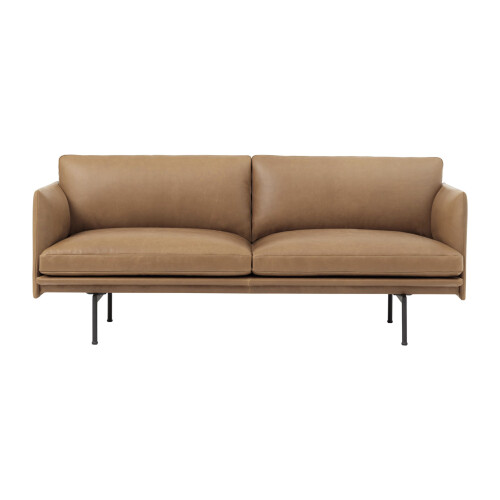Muuto – Outline 2-sits soffa i läder cognac