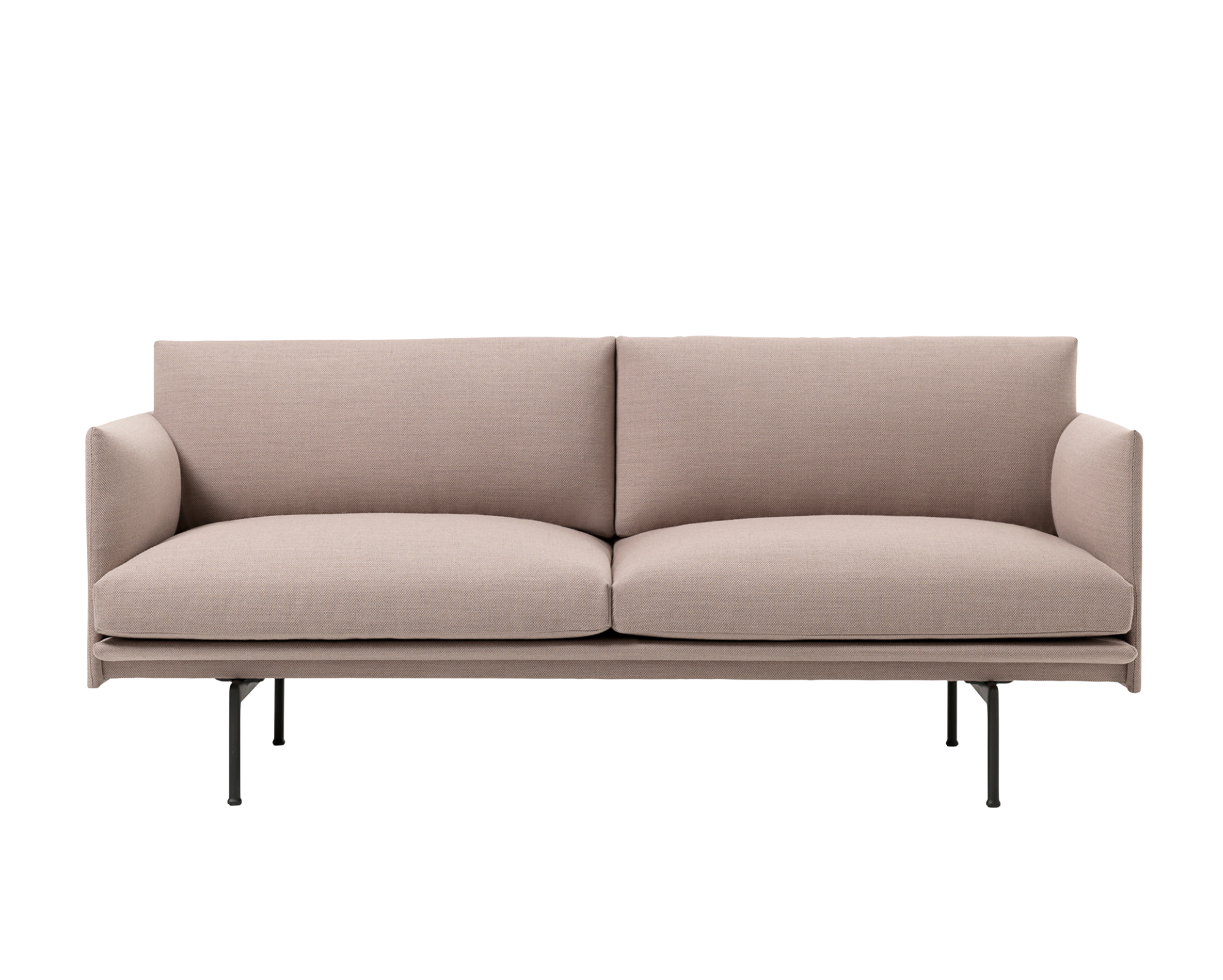 Muuto – Outline 2-sits soffa Muuto – Outline 2-sits soffa i rosa tyg