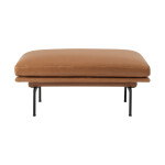 MUUTO outline pall i cognac läder och svart underrede