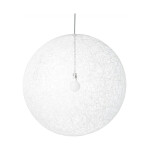 MOOOI Random lampa i vitt. Spunnet vitt glasfibrer format till en glob.