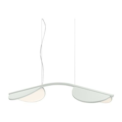 FLOS Almendra s2 long lampa i vitt