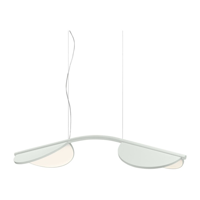 FLOS Almendra s2 long lampa i vitt