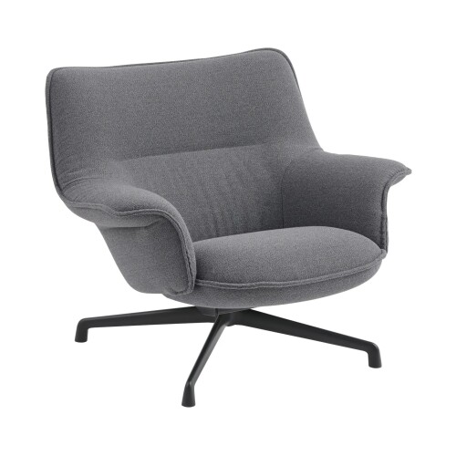 MUUTO Doze fåtölj låg swirvel base antracite