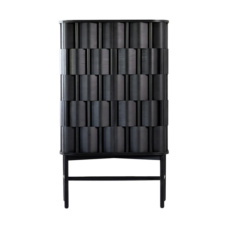 Ringvide Weave 86 skåp svart