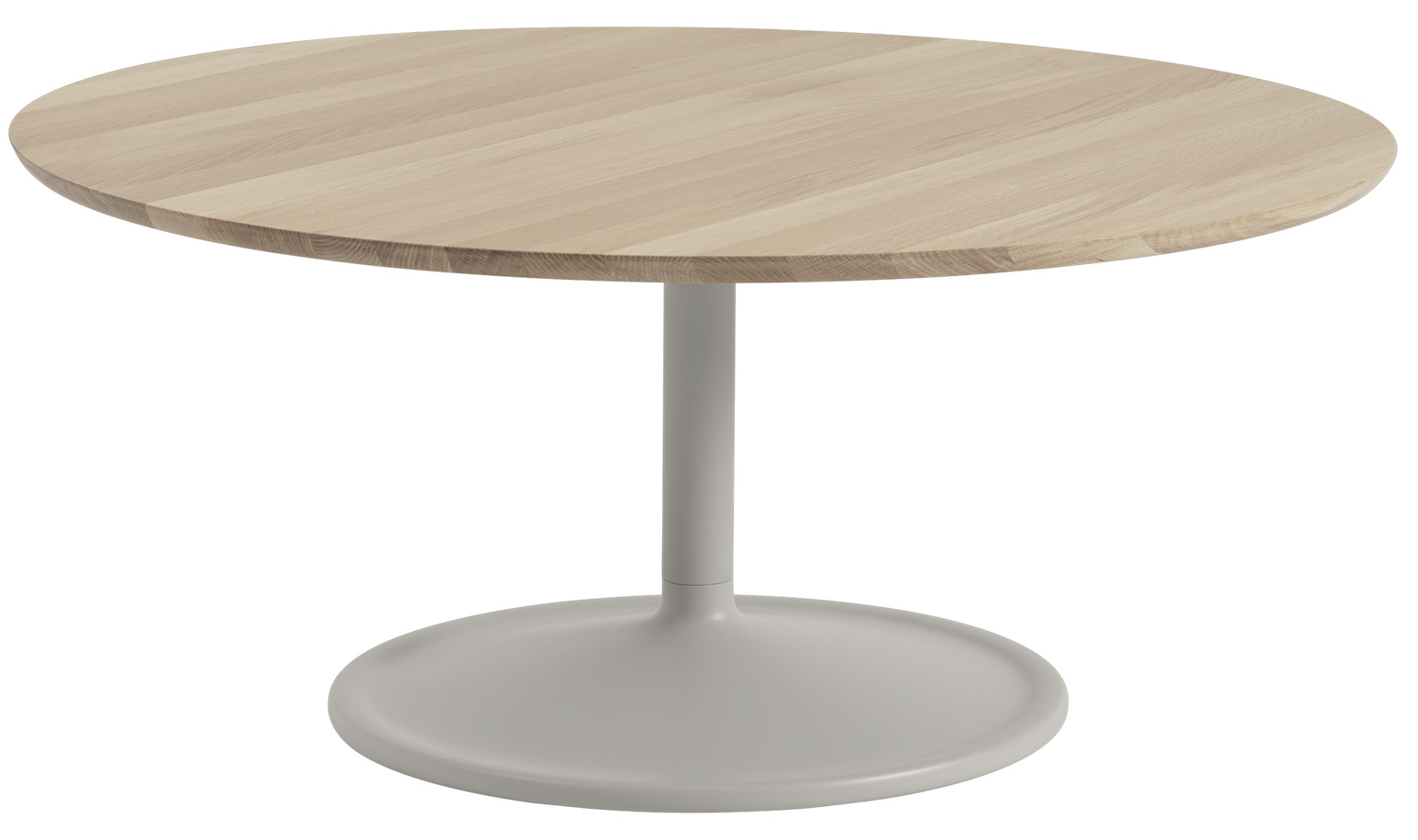 Soft coffee table Soft coffee table i massiv ek med grått underrede