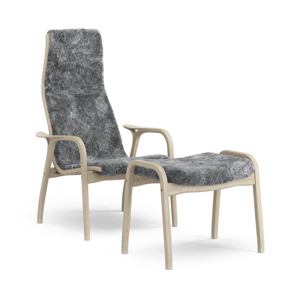 Lamino ek vitpigmenterad lack, fårskinn Scandinavian Grey Lamino ek vitpigmenterad lack, fårskinn Scandinavian Grey