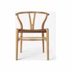 Carl Hansen CH24 Y-stol med lädersits oljad ek